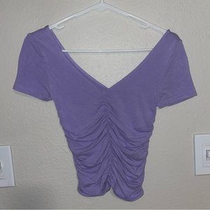 FOREVER 21 Gathered Baby Tee Size M